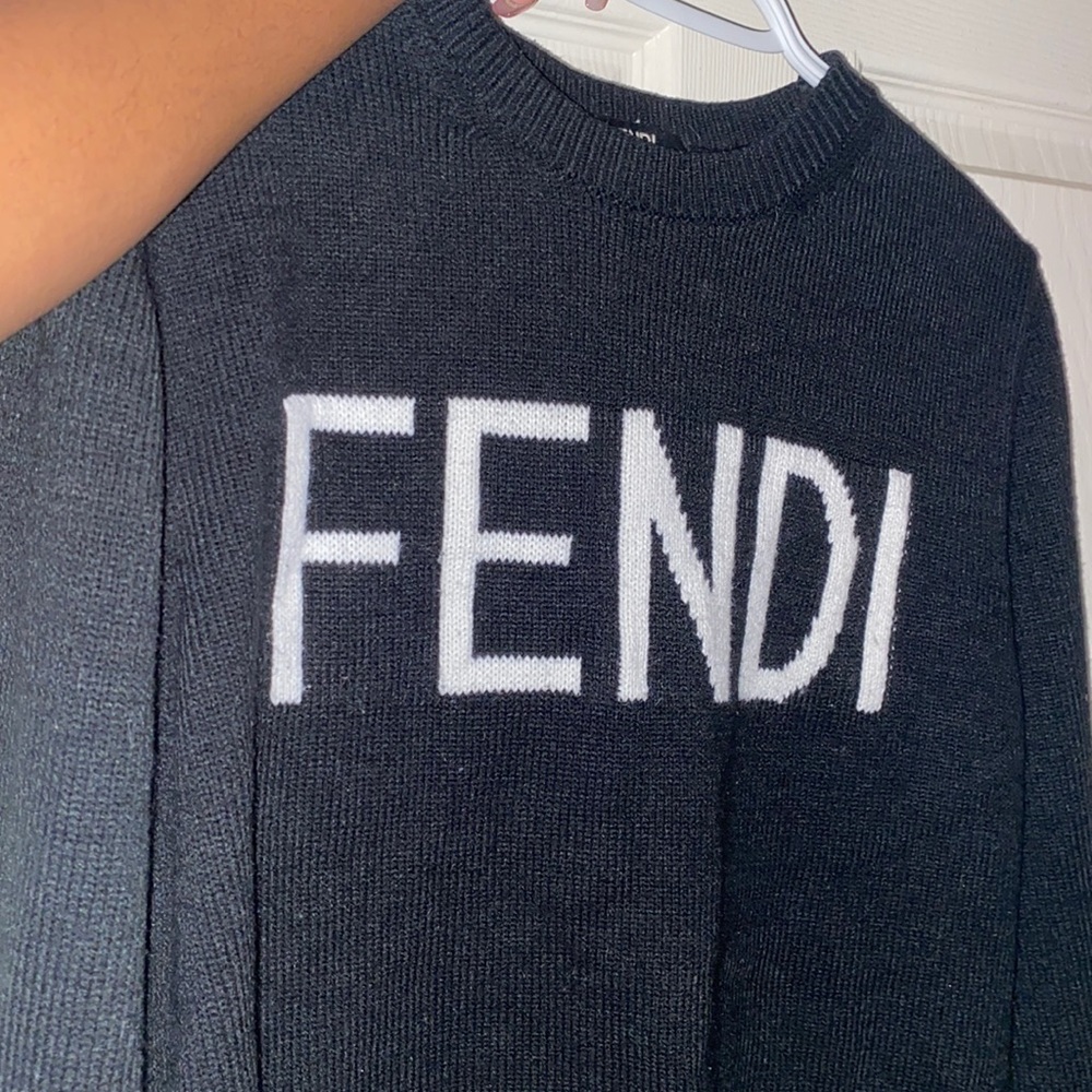 Fendi Wool Jacquard Men’s Sweater